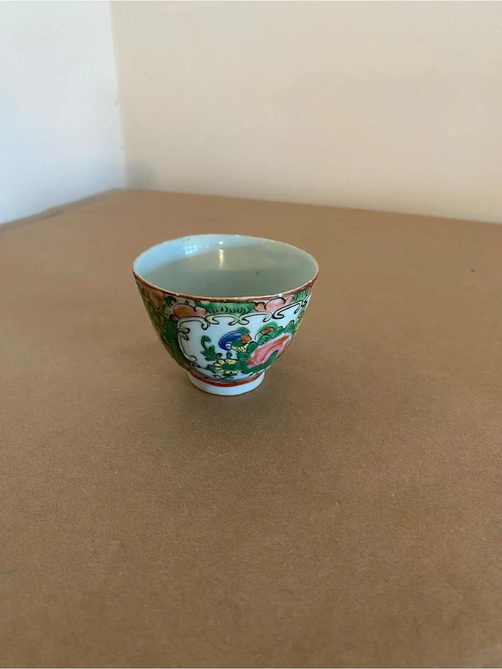 Antique Chinese Famille Rose porcelain Teacup hand painted small cup